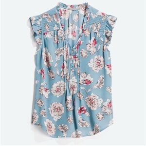 DANIEL RAINN Liona Flutter Floral Detail Blouse - xs